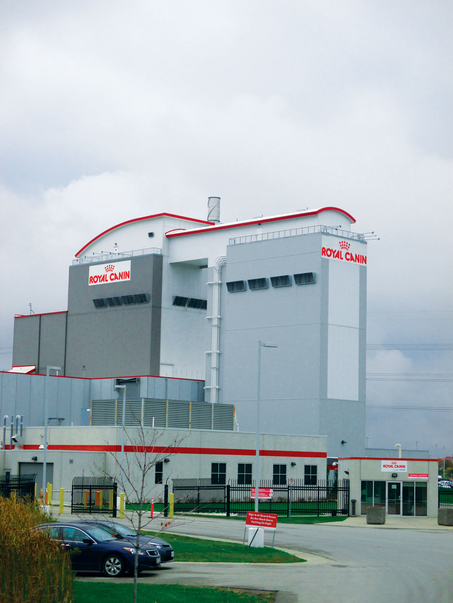 Royal Canin Canada Company, new production plant, office and regional quality control lab